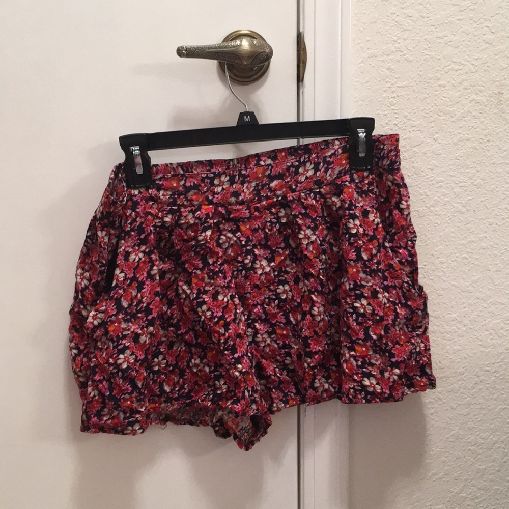 Colorful flowery flowy shorts